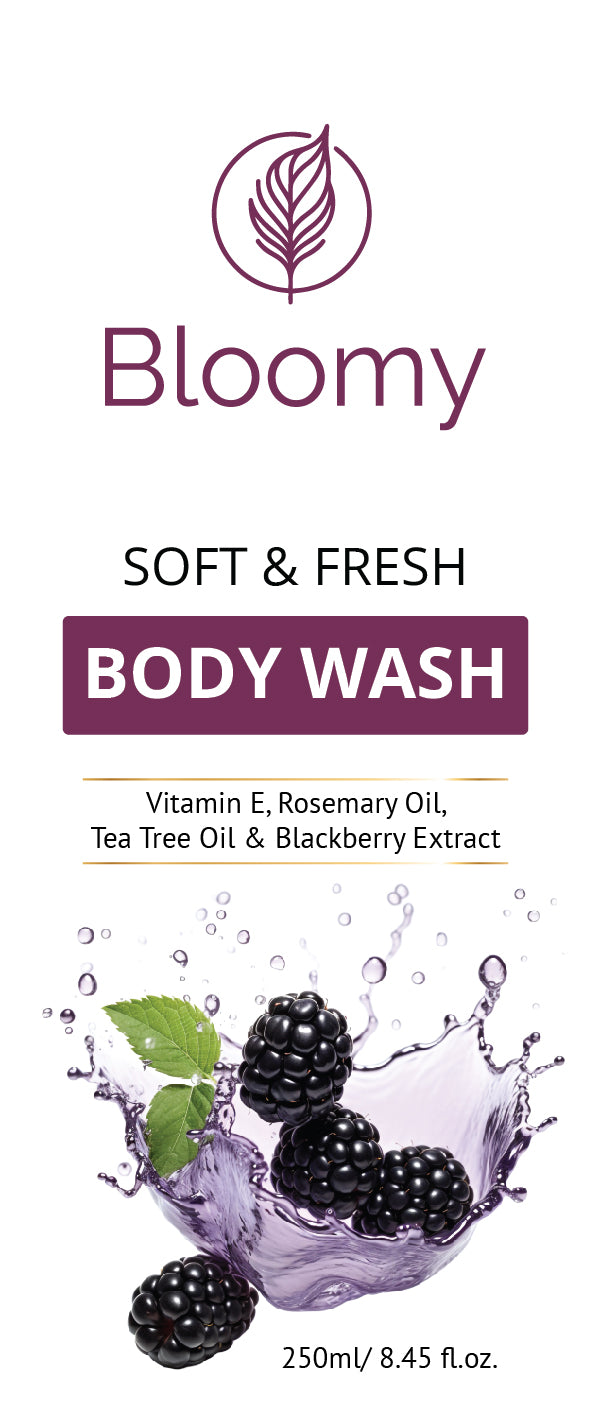 Bloomy Irish& Blueberry Body Wash with Vit E