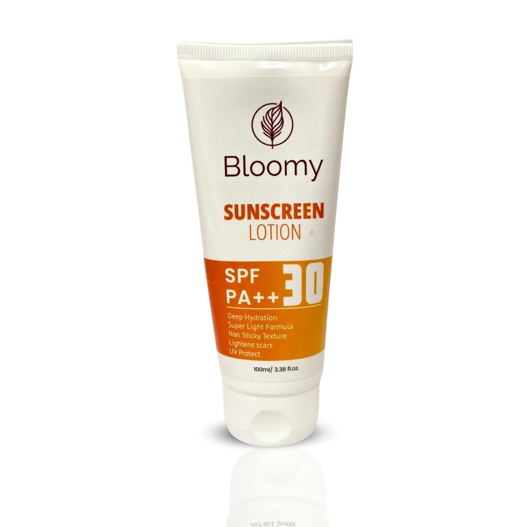 Bloomy SPF PA++ 30 Sunscreen Water-Light,UVA/UVB & Blue Light Protection