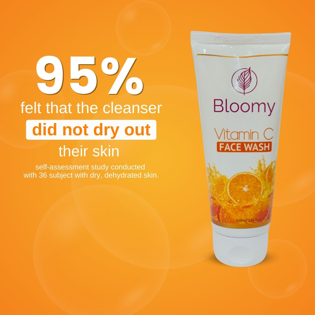 Bloomy Vitamin C face Wash - Vitamin C Face Wash For Brighter and Glowing Skin