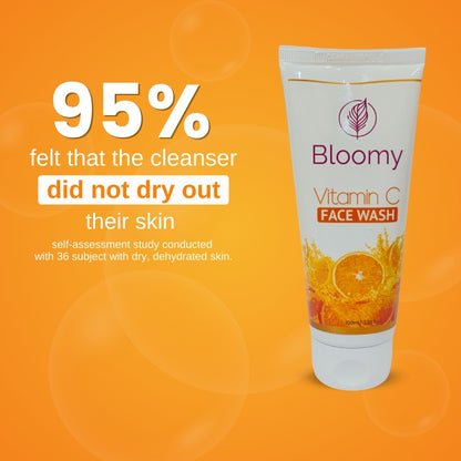 Bloomy Vitamin C face Wash - Vitamin C Face Wash For Brighter and Glowing Skin