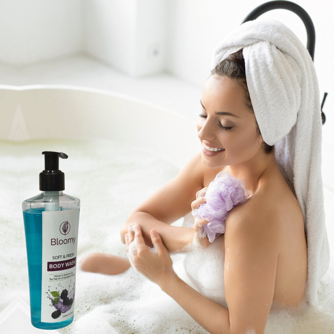 Bloomy Irish& Blueberry Body Wash with Vit E